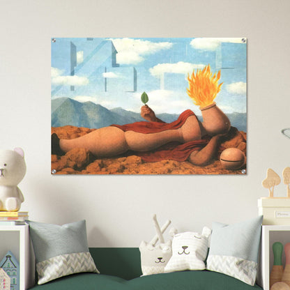 ELEMENTARY COSMOGONY 1949 - Rene Magritte Acrylic Print - 70x100 cm / 28x40″ inches
