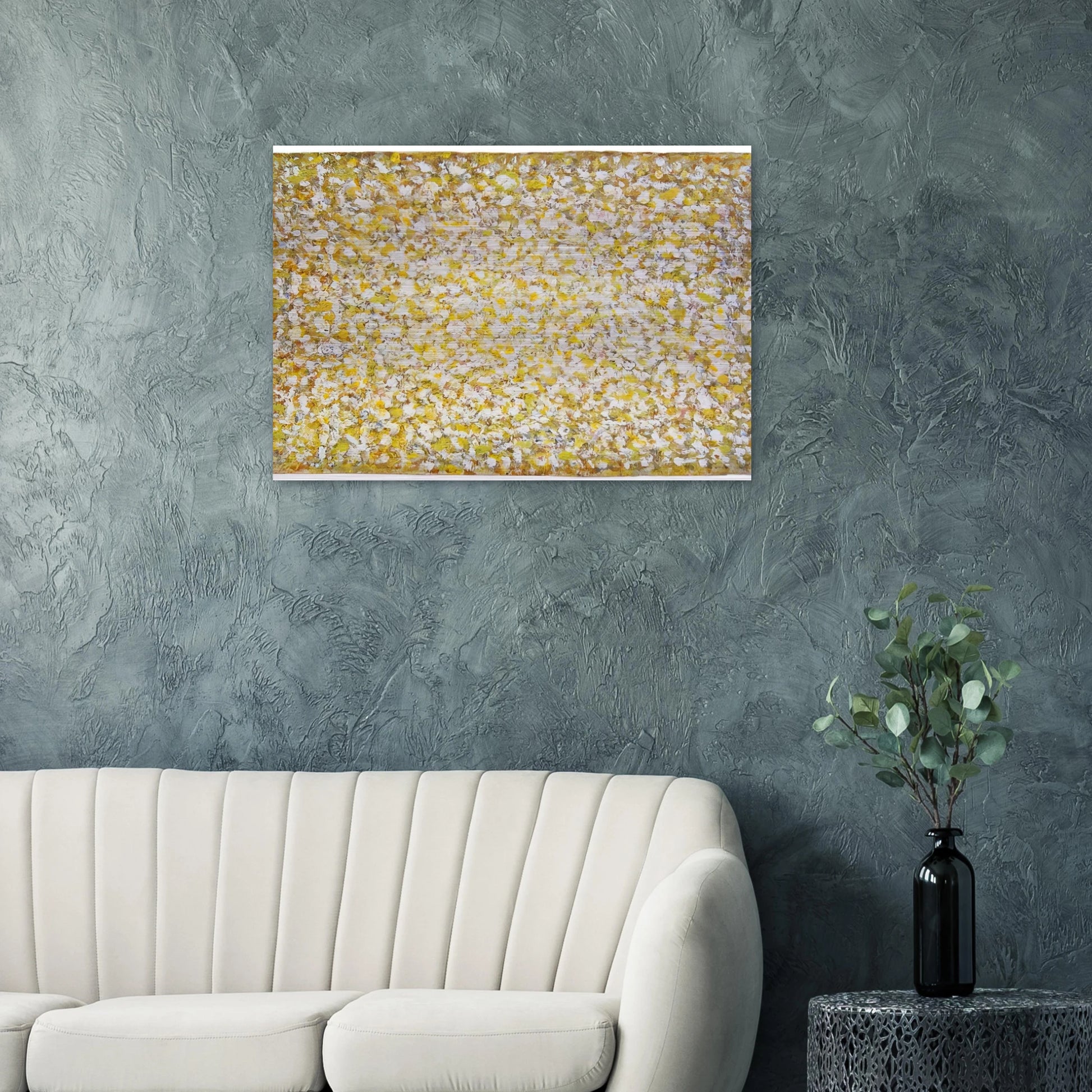 Serpentine Saffron - Richard Pousette-Dart Brushed Aluminum Print - 70x100 cm / 28x40 inches | Richard Pousette-Dart Aluminum Print | Richard Pousette-Dart Prints