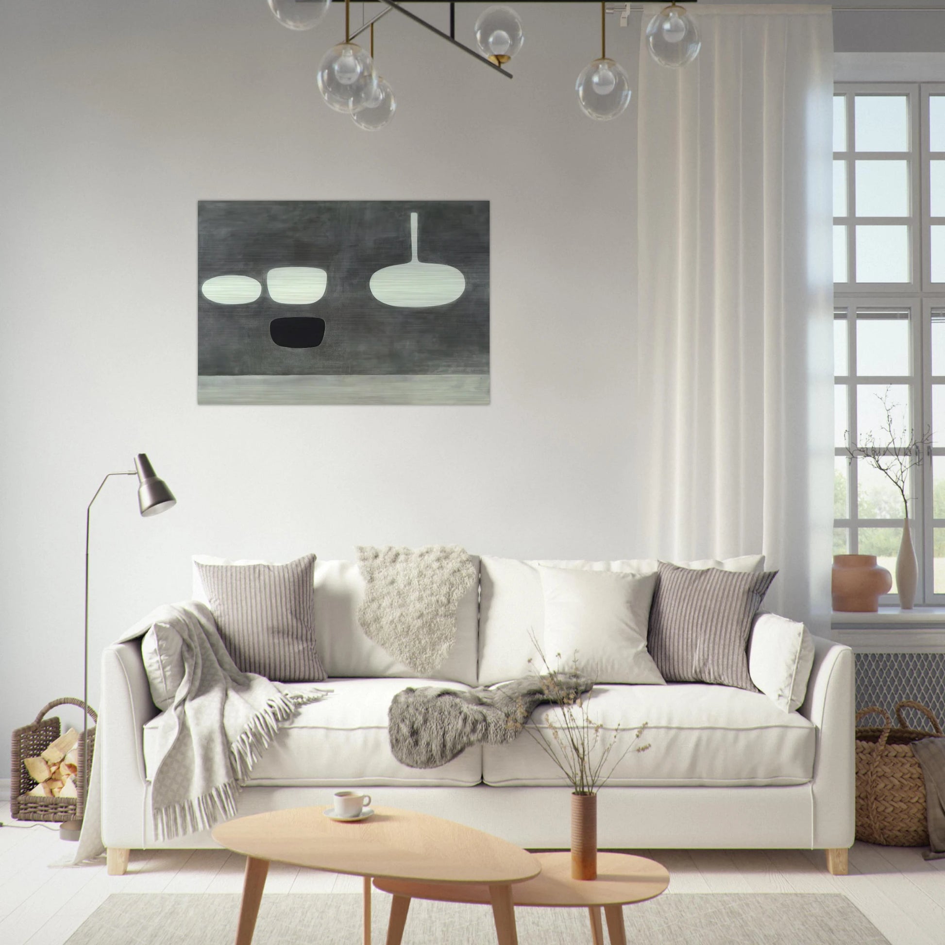 Grey Still Life - 1969 - William Scott Brushed Aluminum Print - 70x100 cm / 28x40 inches | William Scott Aluminum Print | William Scott Prints