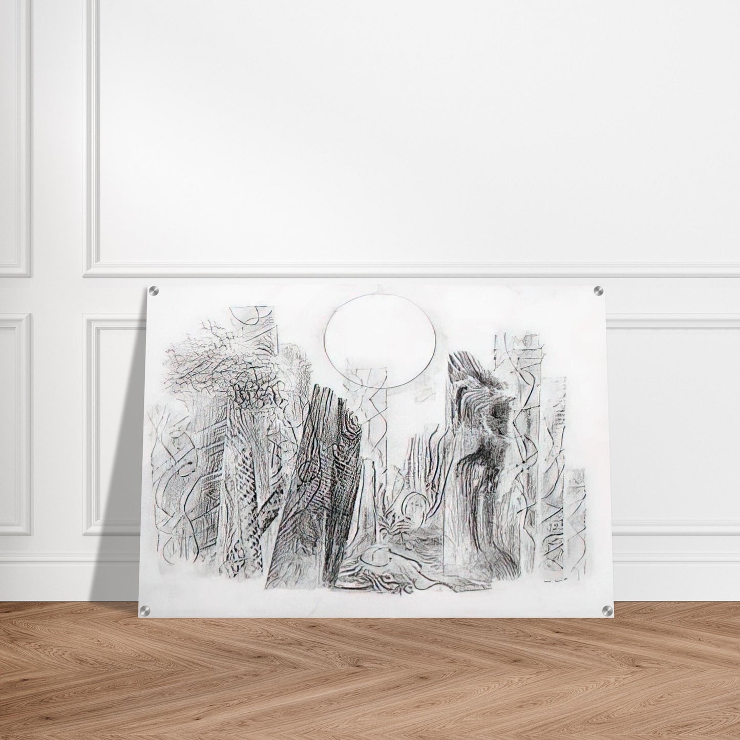 Petrified Forest - Max Ernst Acrylic Print - 70x100 cm / 28x40″ inches | Max Ernst Wall Art | Max Ernst Prints