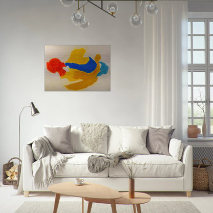 Blue Jay - 1963  United States - Helen Frankenthaler Brushed Aluminum Print - 70x100 cm / 28x40 inches | Helen Frankenthaler Aluminum Print | Helen Frankenthaler Prints