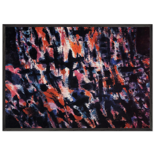 Passion - 1982 - Alfred Manessier 70x100 cm / 28x40 inches Framed Art Print – Black Wooden Frame