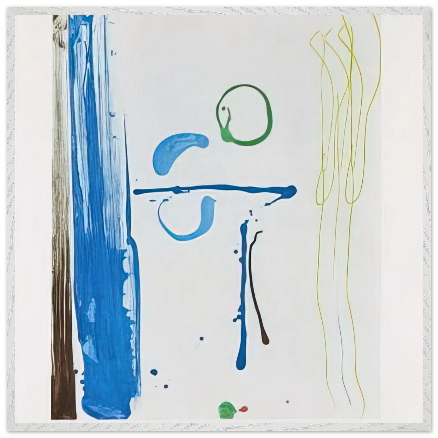 Helen Frankenthaler - Sunshine After Rain - 1987 Wall art - 27x35 cm / 11x14 inches - Premium Wooden Framed Poster With Fine Art Paper-canvas - Wood frame