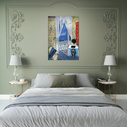 INTERIOR WITH A VIOLIN CASE 1919 - Henri Matisse Brushed Aluminum Print - 70x100 cm / 28x40 inches | Henri Matisse Aluminum Print | Henri Matisse Prints
