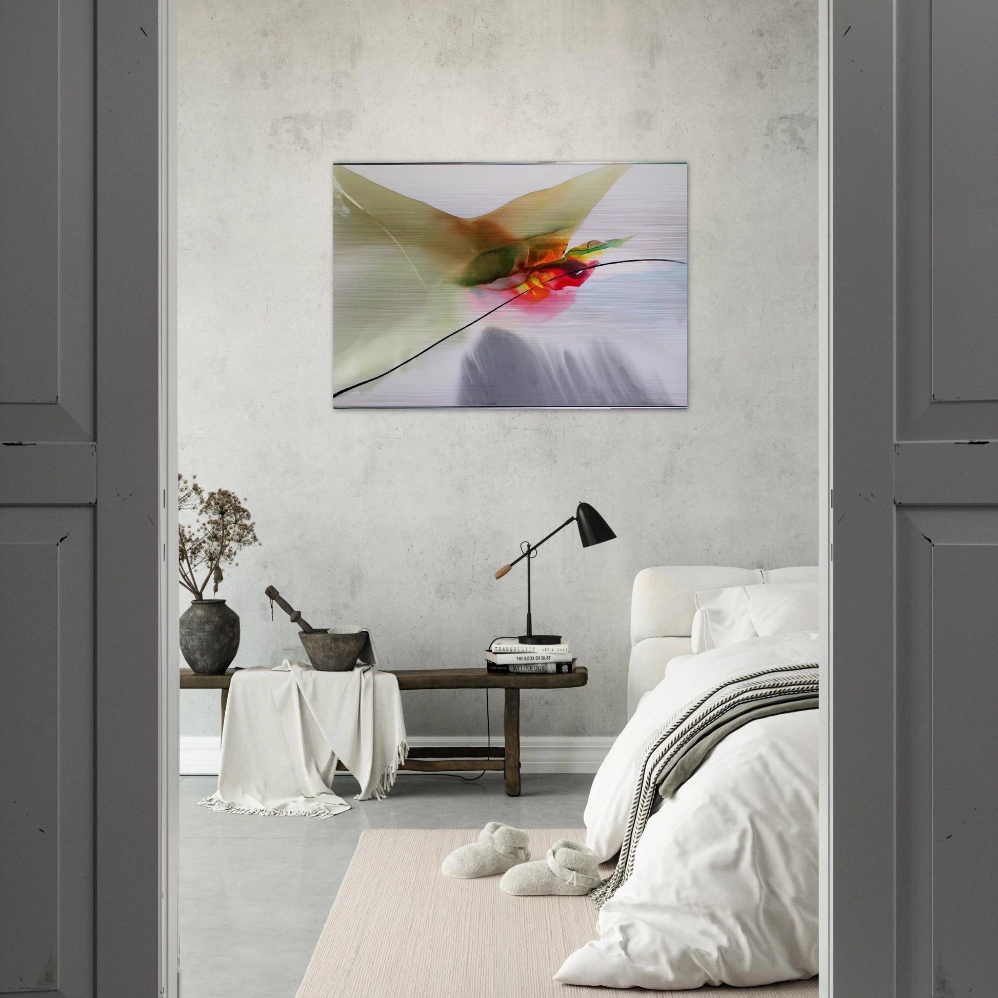 Phenomena Sung Mantle - Paul Jenkins Brushed Aluminum Print - 70x100 cm / 28x40 inches | Paul Jenkins Aluminum Print | Paul Jenkins Prints
