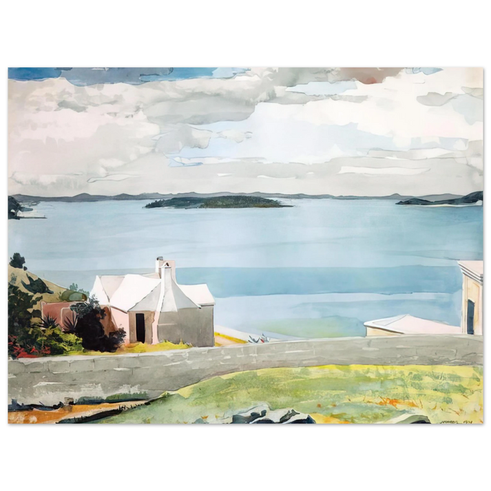 Winslow Homer - INLAND WATER BERMUDA  75x100 cm / 30x40inches Fine Art Poster