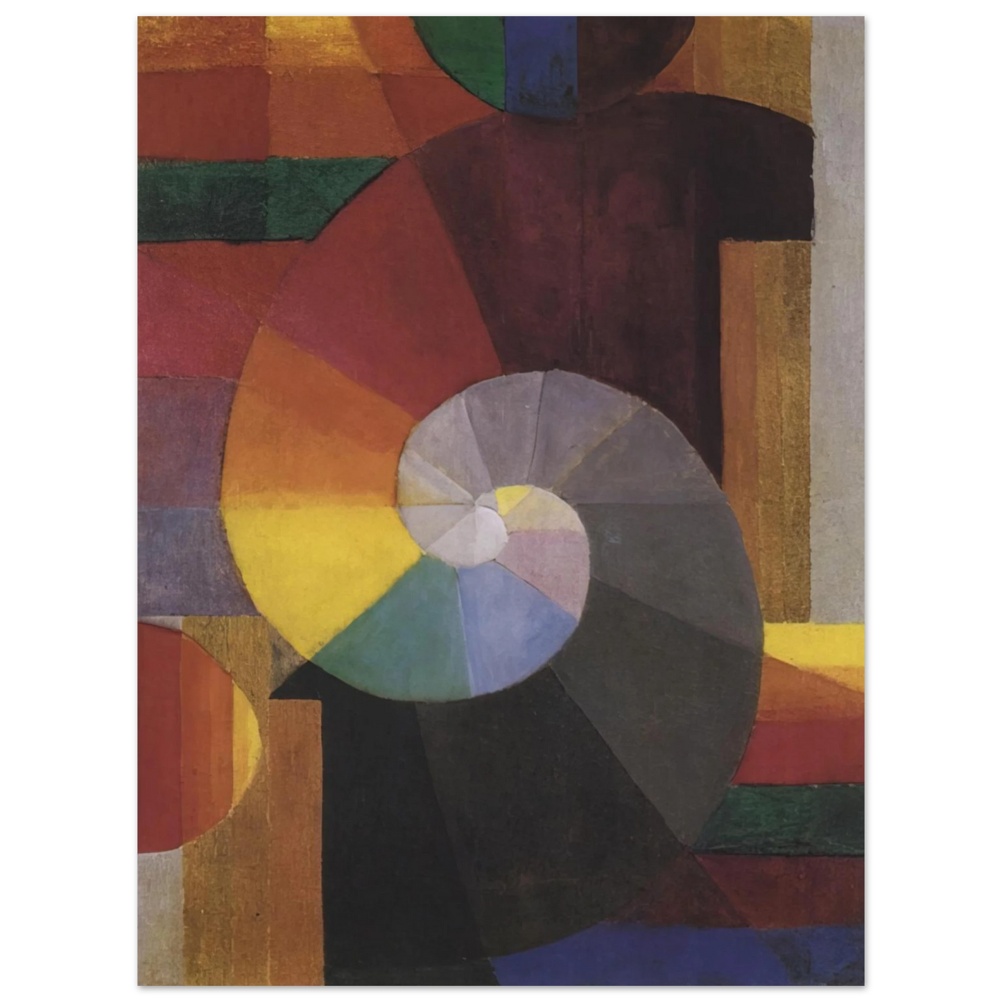 Johannes Itten - The Meeting  75x100 cm / 30x40inches Fine Art Poster