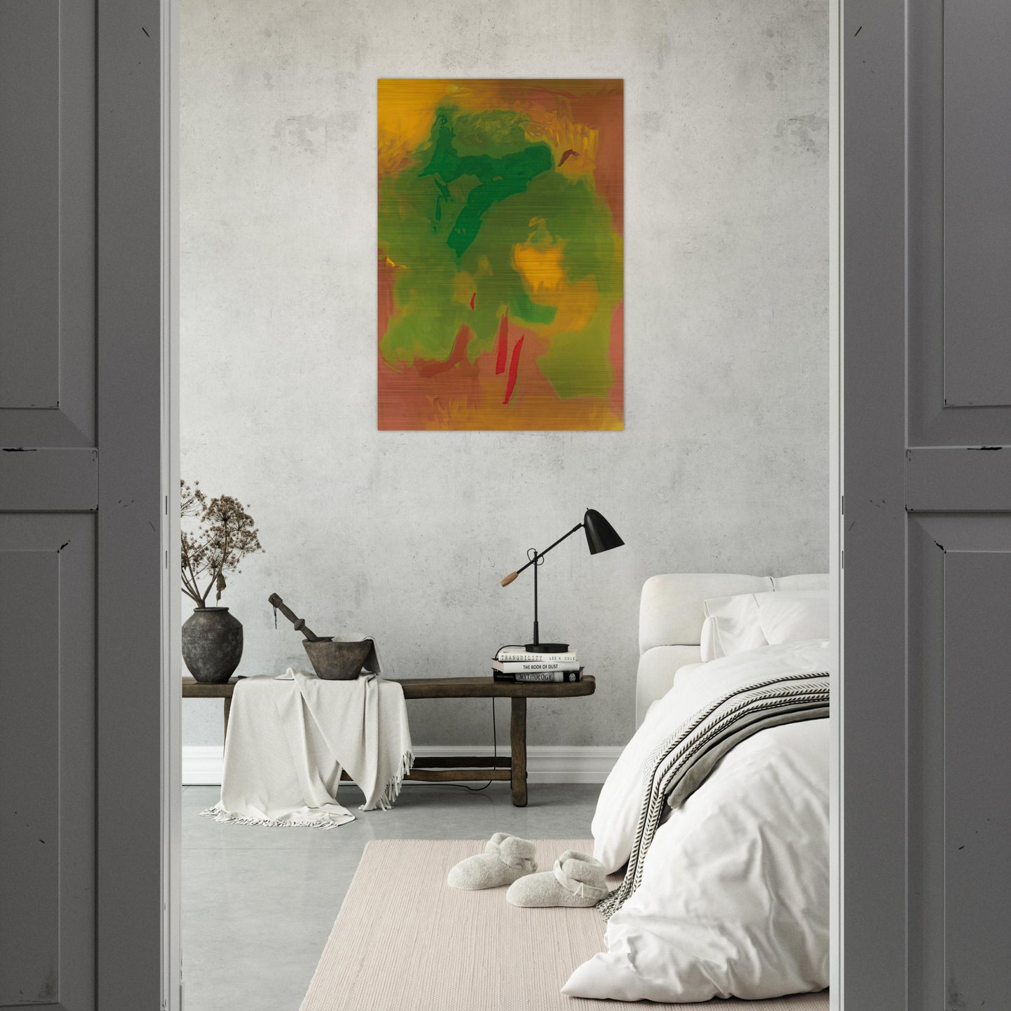 VISION 1991 - Esteban Vicente Brushed Aluminum Print - 70x100 cm / 28x40 inches | Esteban Vicente Aluminum Print | Esteban Vicente Prints