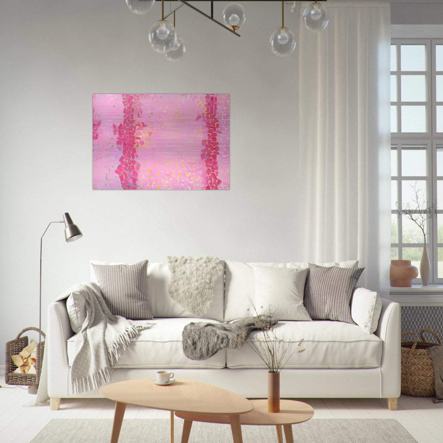WIND AND CREPE MYRTLE CONCERTO 1973 - Alma Woodsey Thomas Brushed Aluminum Print - 70x100 cm / 28x40 inches | Alma Woodsey Thomas Aluminum Print | Alma Woodsey Thomas Prints
