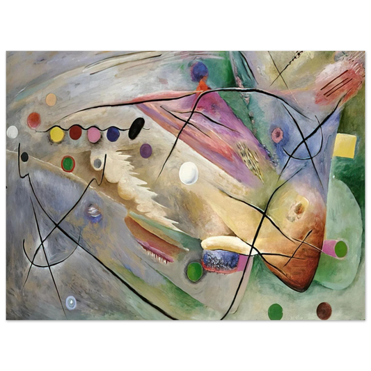Rudolf Bauer - LINES 1922  75x100 cm / 30x40inches Fine Art Poster