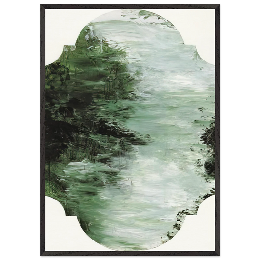 Untitled Part VI - Cy Twombly 70x100 cm / 28x40 inches Framed Art Print – Black Wooden Frame