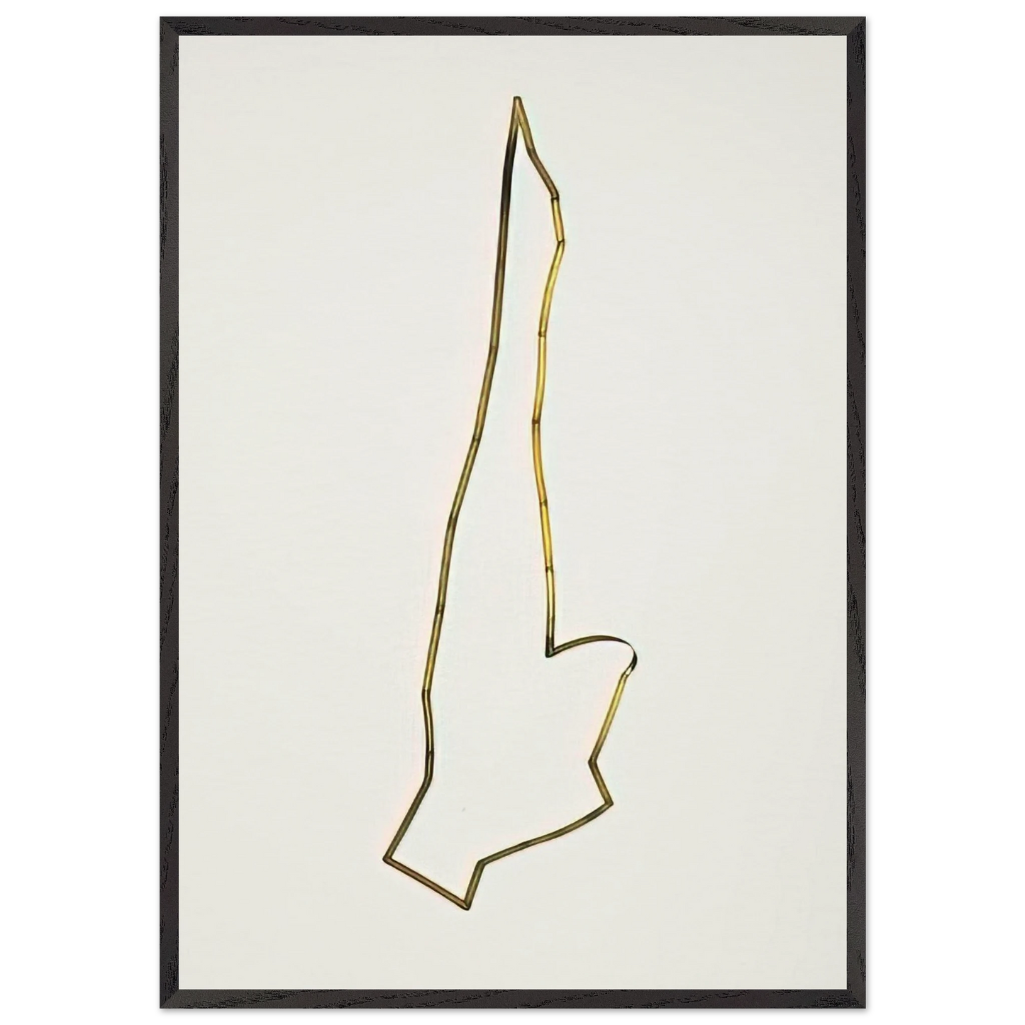 Mobile Articulated Sculpture - 1948 - Gyula Kosice 70x100 cm / 28x40 inches Framed Art Print – Black Wooden Frame