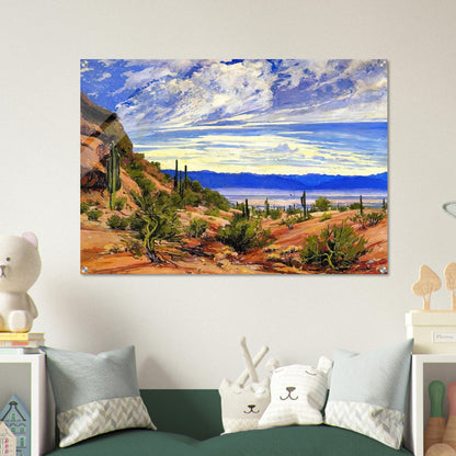 WASHOE WICKIUP 1919 - Maynard Dixon Acrylic Print - 70x100 cm / 28x40″ inches | Maynard Dixon Wall Art | Maynard Dixon Prints