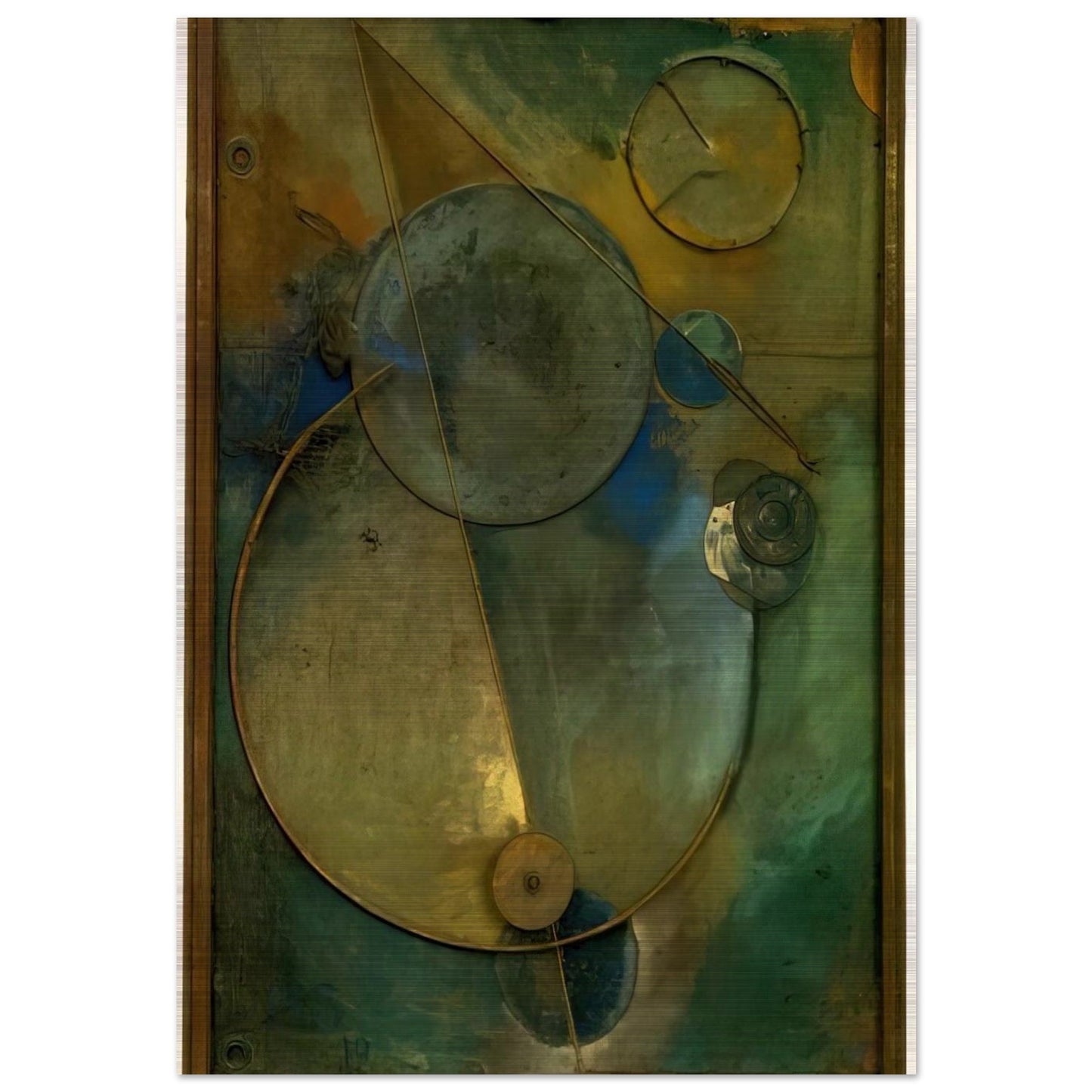 REVOLVING 1919 - Kurt Schwitters Brushed Aluminum Print - 70x100 cm / 28x40 inches | Kurt Schwitters Aluminum Print | Kurt Schwitters Prints