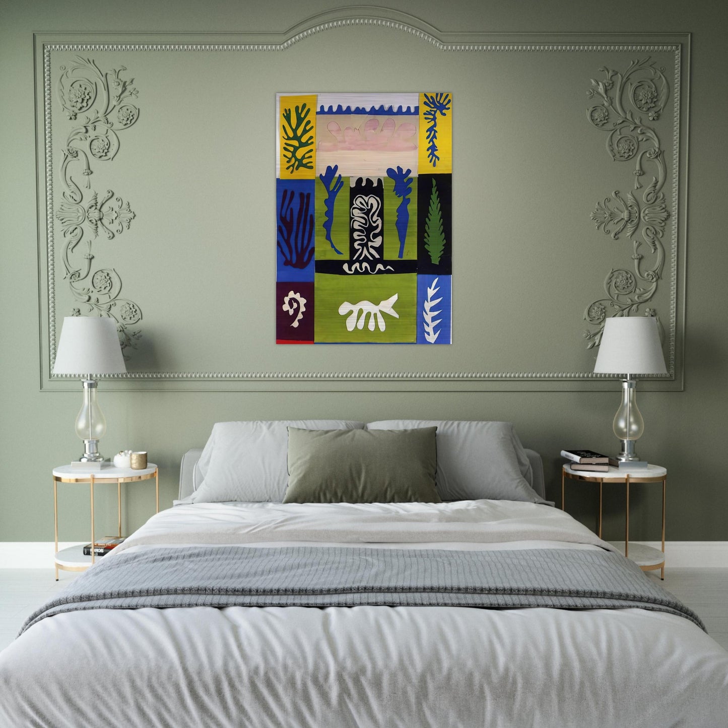 CUT OUTS 5 - Henri Matisse Brushed Aluminum Print - 70x100 cm / 28x40 inches | Henri Matisse Aluminum Print | Henri Matisse Prints