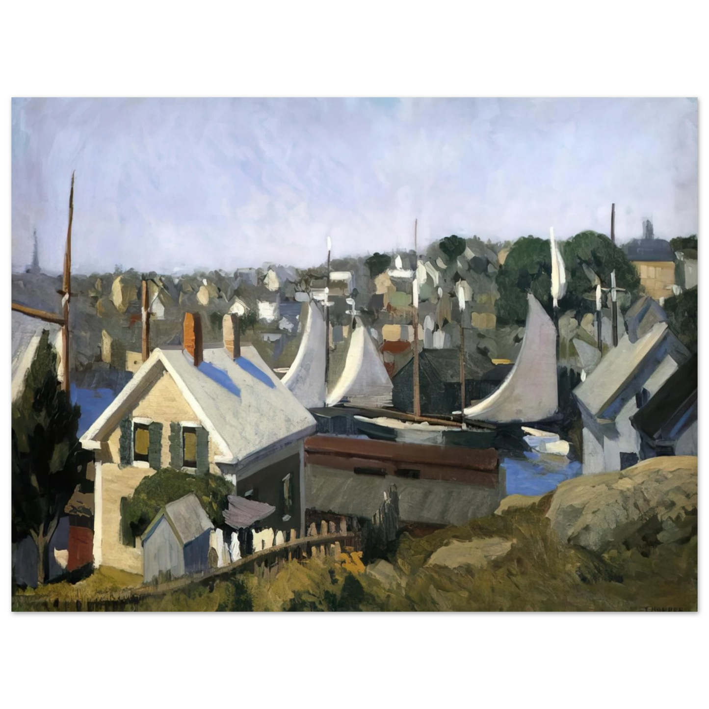 Edward Hopper - Gloucester Harbor Fine Art Poster