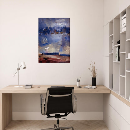Wehawken Sequence - Abstract Art, Expressionism - John Marin Brushed Aluminum Print - 70x100 cm / 28x40 inches | John Marin Aluminum Print | John Marin Prints
