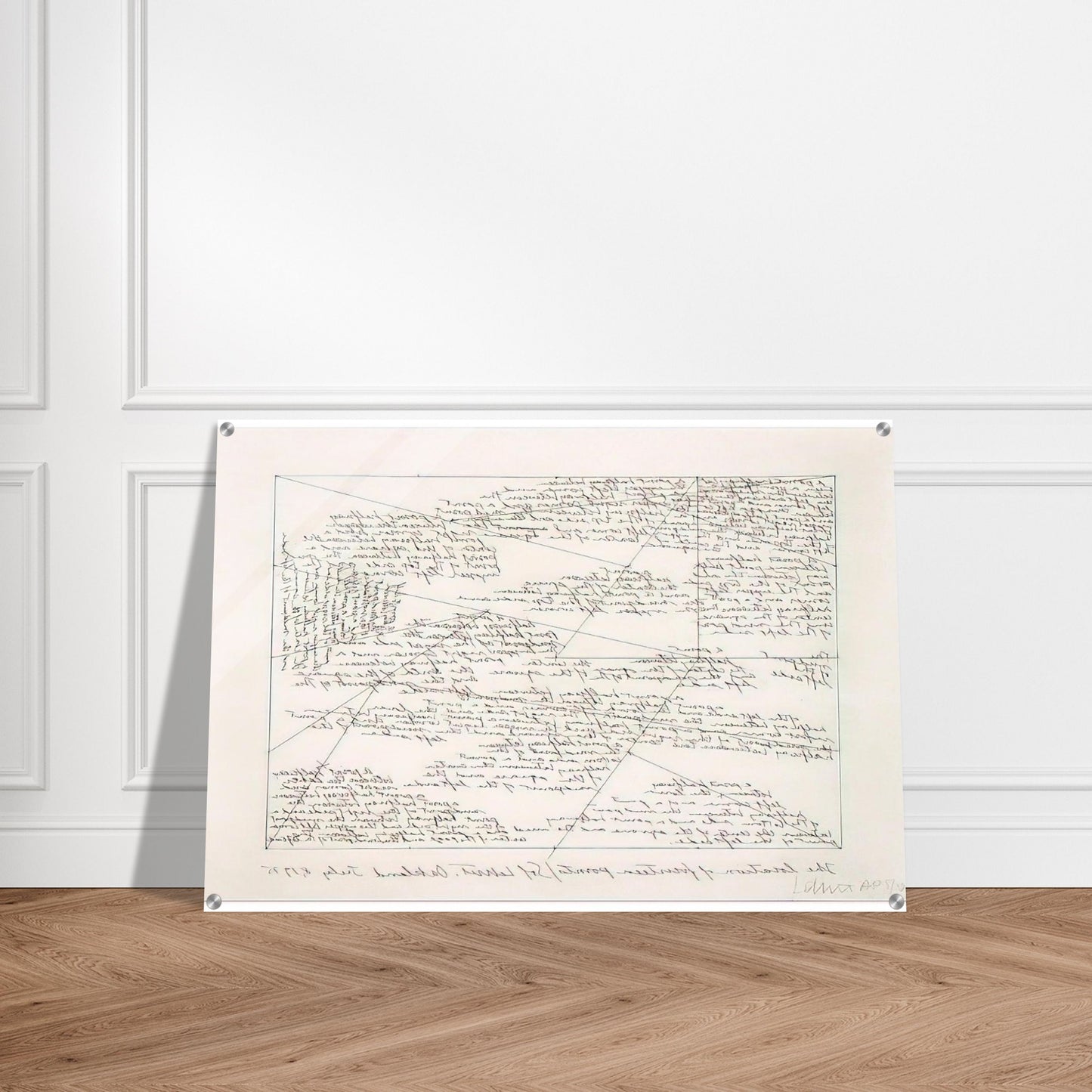 The Location of 14 Points - Sol LeWitt Acrylic Print - 70x100 cm / 28x40″ inches
