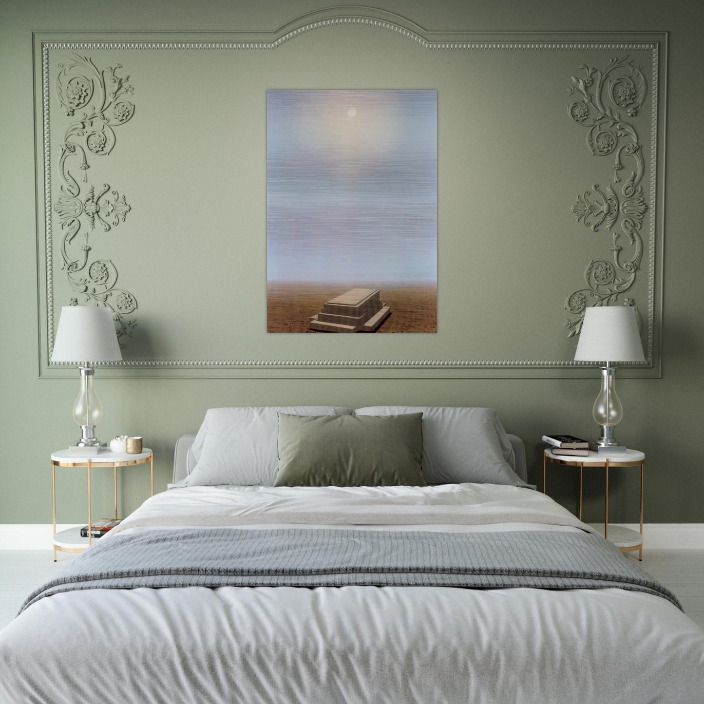 THE BEYOND 1938 - Rene Magritte Brushed Aluminum Print - 70x100 cm / 28x40 inches | Rene Magritte Aluminum Print | Rene Magritte Prints