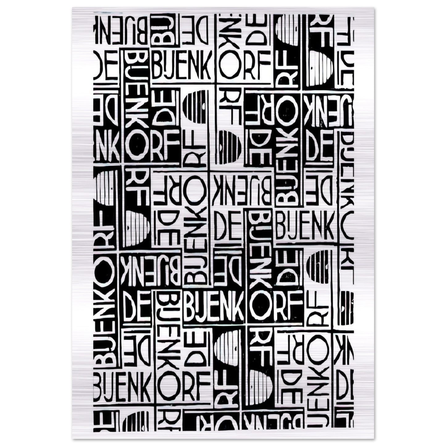 ESCHER (18) - MC Escher Brushed Aluminum Print - 70x100 cm / 28x40 inches | MC Escher Aluminum Print | MC Escher Prints