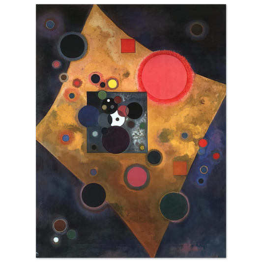 Wassily Kandinsky - ACCENT ON ROSE 1926  75x100 cm / 30x40inches Fine Art Poster