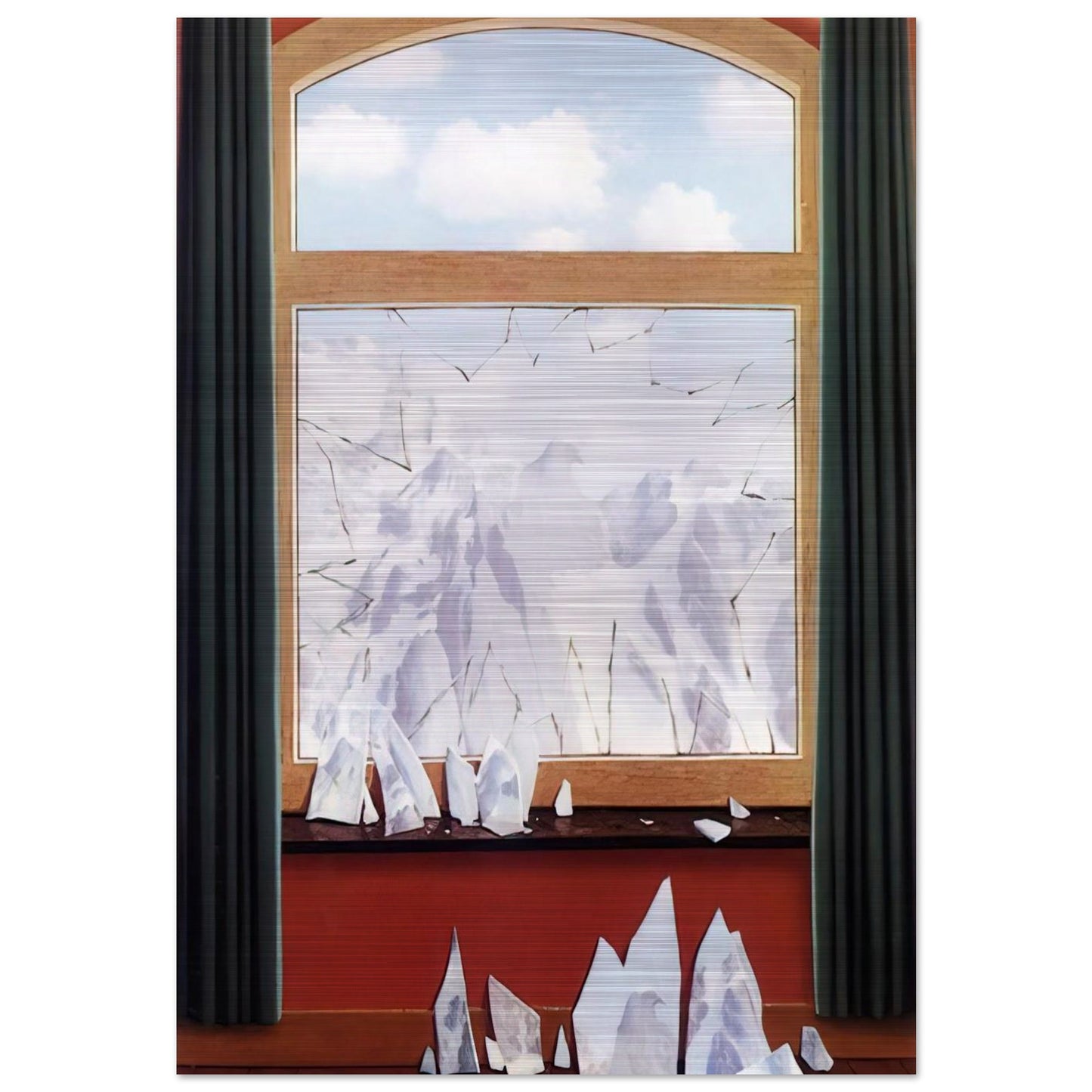 THE DOMAIN OF ARNHEIM 1949 - Rene Magritte Brushed Aluminum Print - 70x100 cm / 28x40 inches | Rene Magritte Aluminum Print | Rene Magritte Prints
