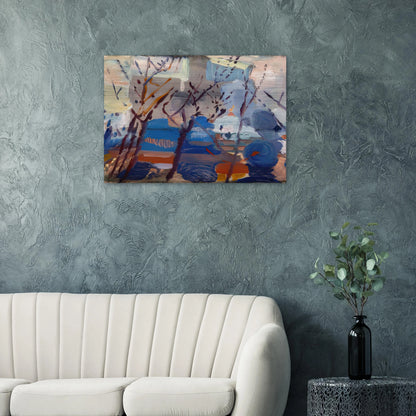 Weehawken Sequence - 1916 - John Marin Brushed Aluminum Print - 70x100 cm / 28x40 inches | John Marin Aluminum Print | John Marin Prints