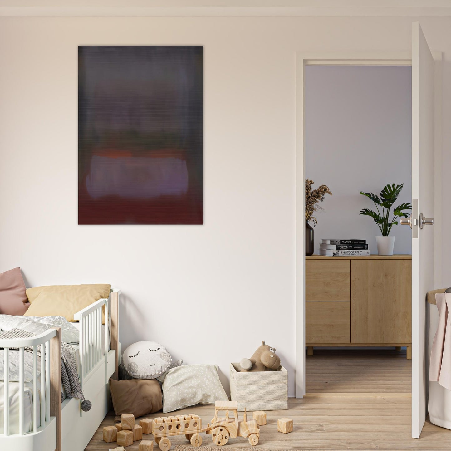UNTITLED 1967 - Esteban Vicente Brushed Aluminum Print - 70x100 cm / 28x40 inches | Esteban Vicente Aluminum Print | Esteban Vicente Prints