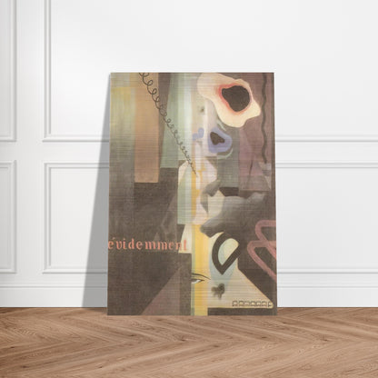 Composizione Paesaggio Dada n. 3 o n. 2 - 1921 - Julius Evola Brushed Aluminum Print - 70x100 cm / 28x40 inches | Julius Evola Aluminum Print | Julius Evola Prints