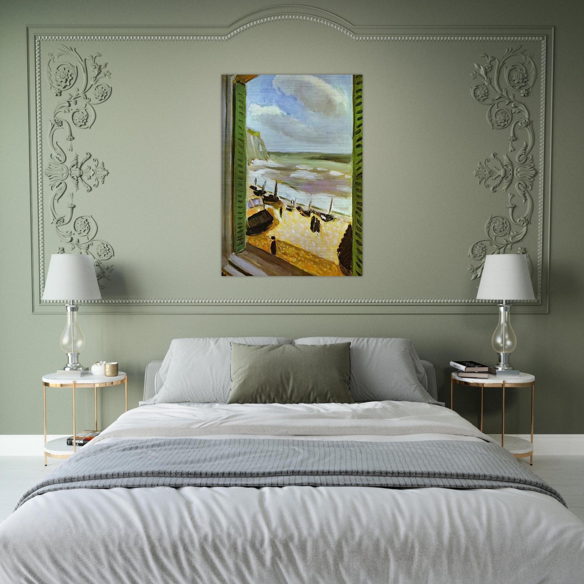 OPEN WINDOW AT COLLIOURE 1905 - Henri Matisse Brushed Aluminum Print - 70x100 cm / 28x40 inches | Henri Matisse Aluminum Print | Henri Matisse Prints
