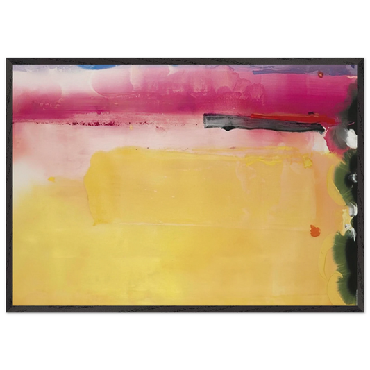Black-Eyed Susan - 1988 - Helen Frankenthaler 70x100 cm / 28x40 inches Framed Art Print – Black Wooden Frame