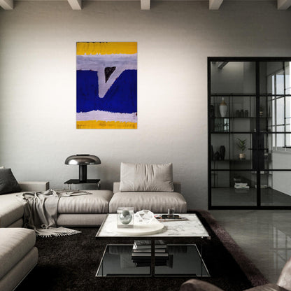 Untitled  G-60-06  - Al Held Brushed Aluminum Print - 70x100 cm / 28x40 inches | Al Held Aluminum Print | Al Held Prints