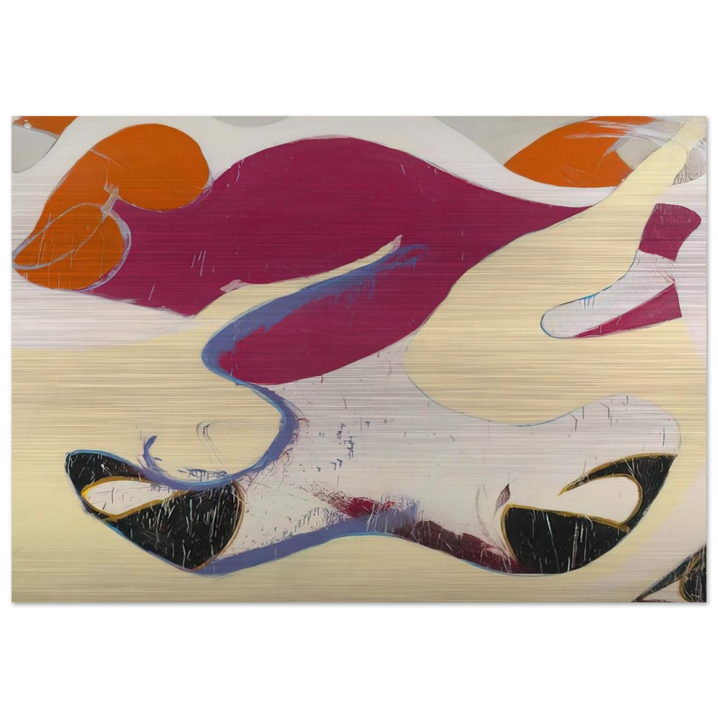 Dido - 1973 - Norman Bluhm Brushed Aluminum Print - 70x100 cm / 28x40 inches | Norman Bluhm Aluminum Print | Norman Bluhm Prints