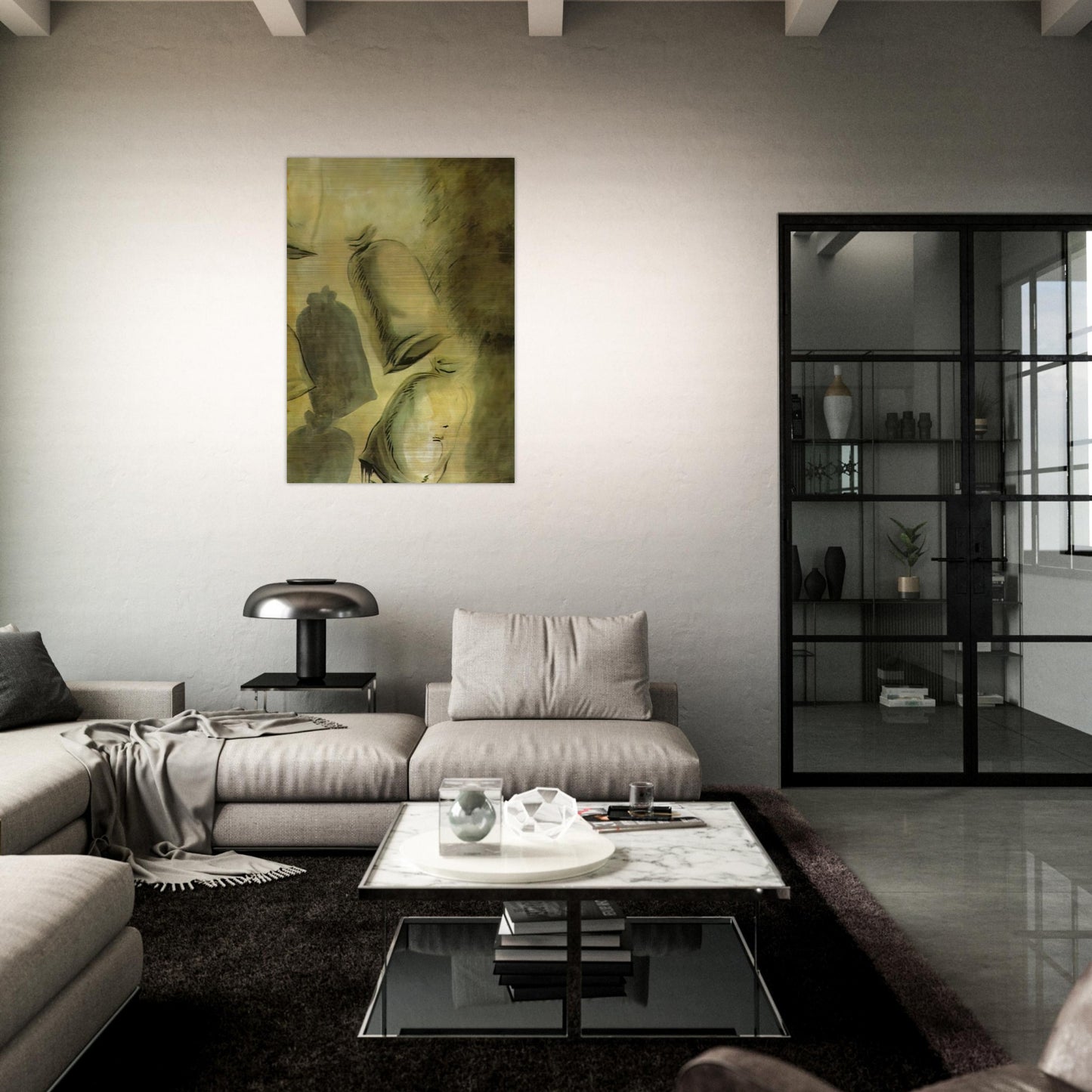 SET DESIGN FOR THE BALLET LOS SACOS DEL MOLINERO 1 - Salvador Dali Brushed Aluminum Print - 70x100 cm / 28x40 inches | Salvador Dali Aluminum Print | Salvador Dali Prints