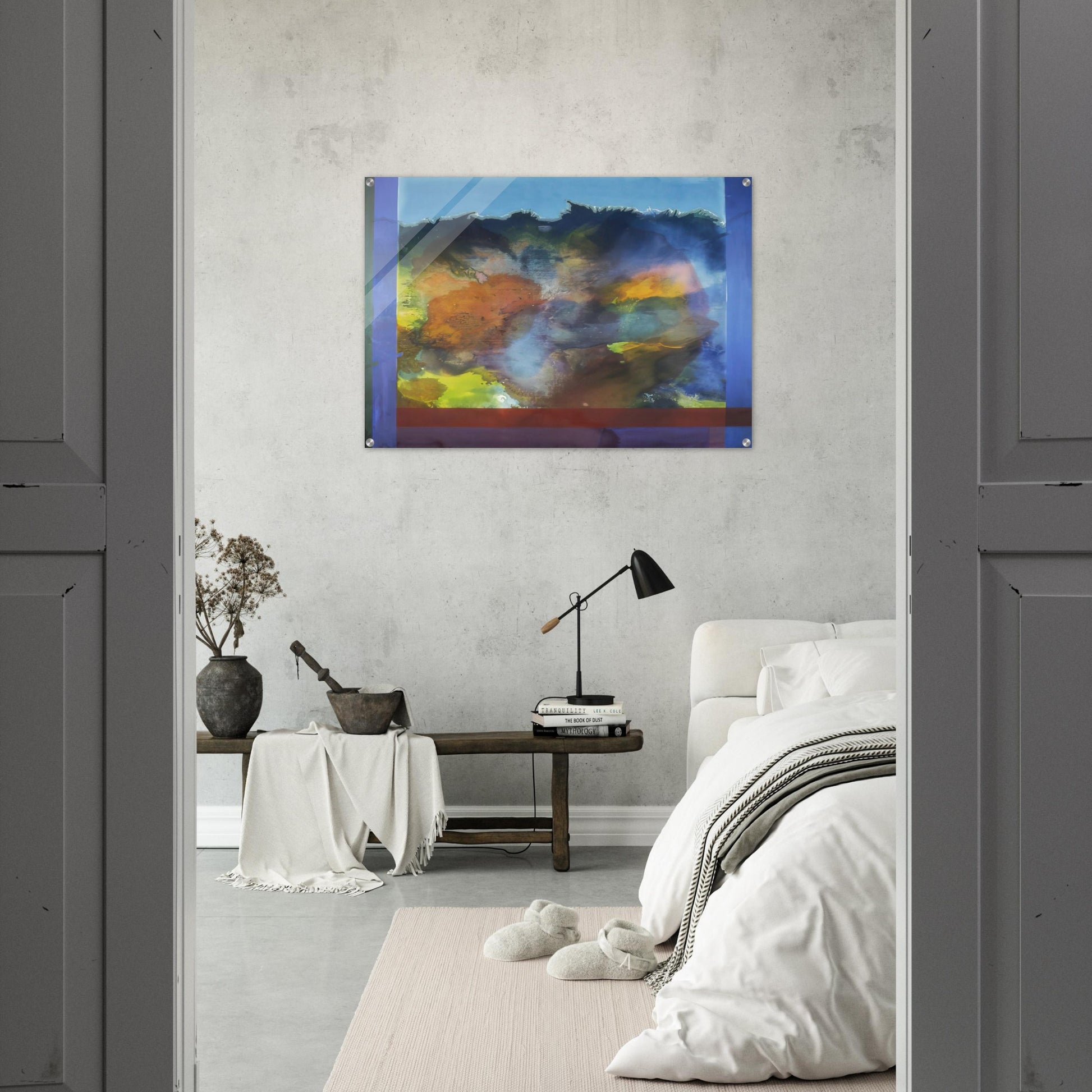 Ocean Unconscious - 1985 - Ronnie Landfield Acrylic Print - 70x100 cm / 28x40″ inches