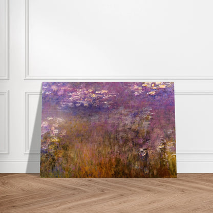 Agapanthus center panel - claude monet Brushed Aluminum Print - 70x100 cm / 28x40 inches | claude monet Aluminum Print | claude monet Prints
