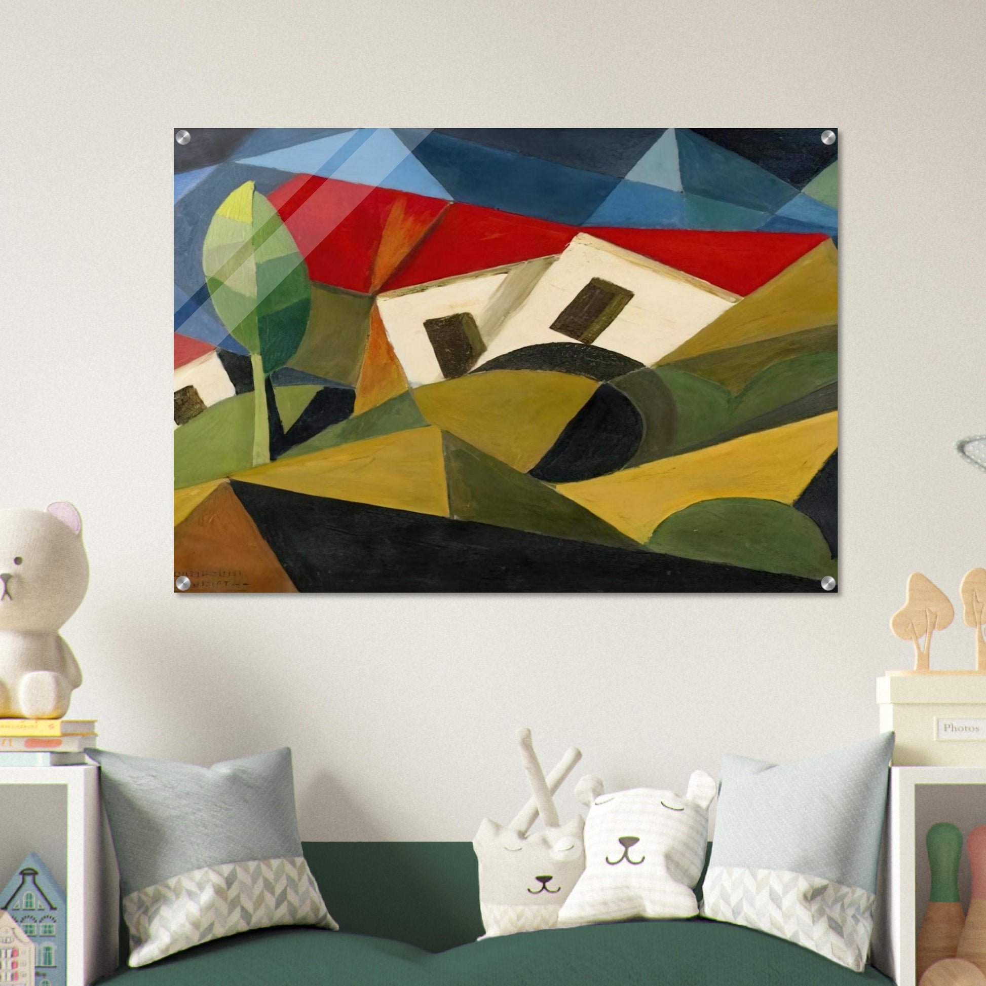 LANDSCAPE 1918 - Enrico Prampolini Acrylic Print - 70x100 cm / 28x40″ inches