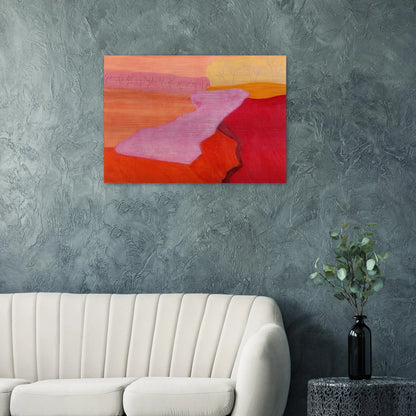 Shapes of Spring - 1952 - Milton Avery Brushed Aluminum Print - 70x100 cm / 28x40 inches | Milton Avery Aluminum Print | Milton Avery Prints