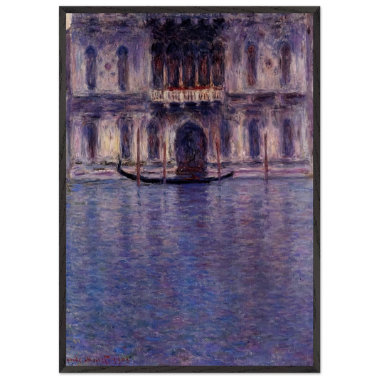 Palazzo Contarini 2 - claude monet 70x100 cm / 28x40 inches Framed Art Print – Black Wooden Frame