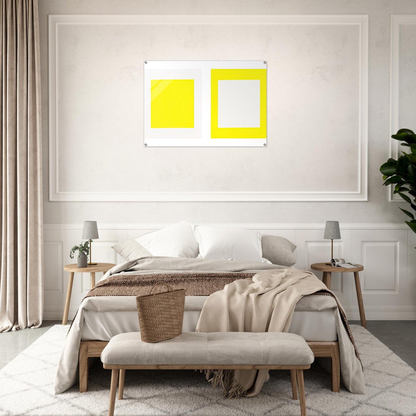 Untitled Cadmium Yellow Light - 1990 - Donald Judd Acrylic Print - 70x100 cm / 28x40″ inches | Donald Judd Wall Art | Donald Judd Prints