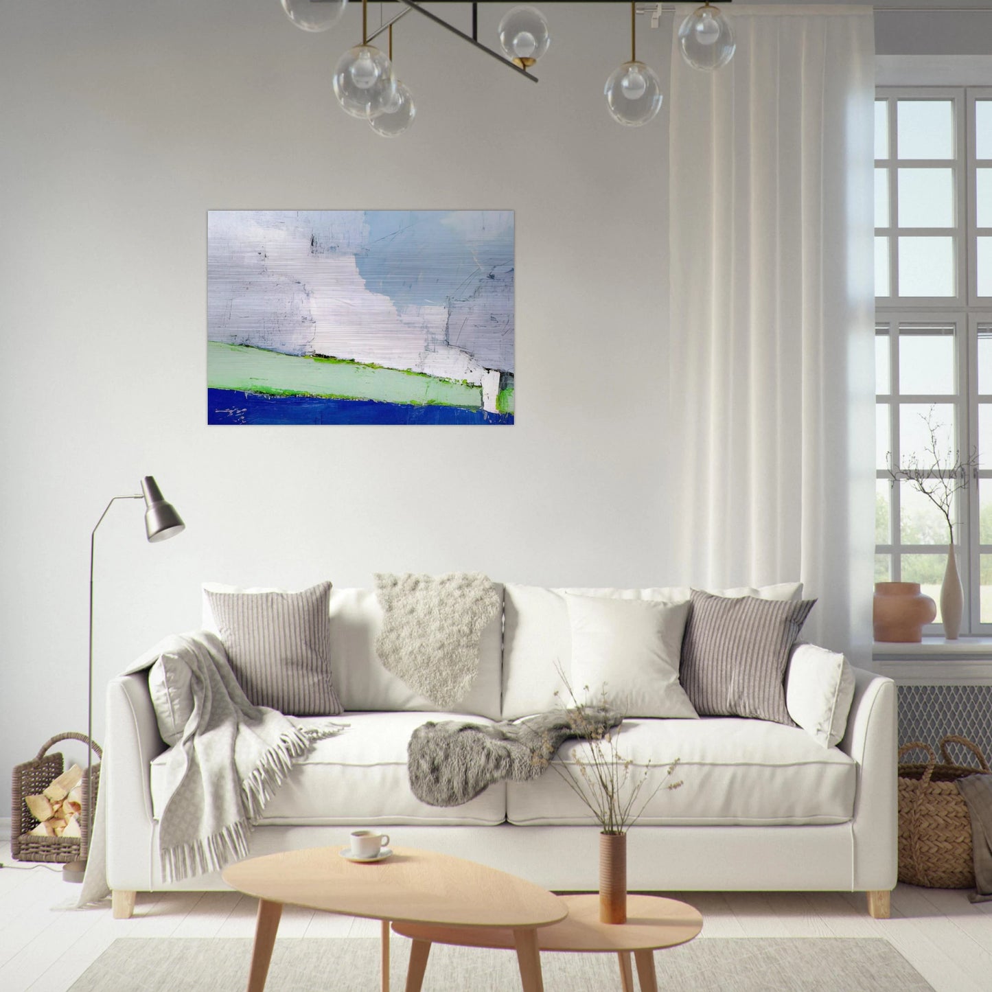 Paysage de Vaucluse No. 3 - 1953 - Nicolas de Stael Brushed Aluminum Print - 70x100 cm / 28x40 inches | Nicolas de Stael Aluminum Print | Nicolas de Stael Prints