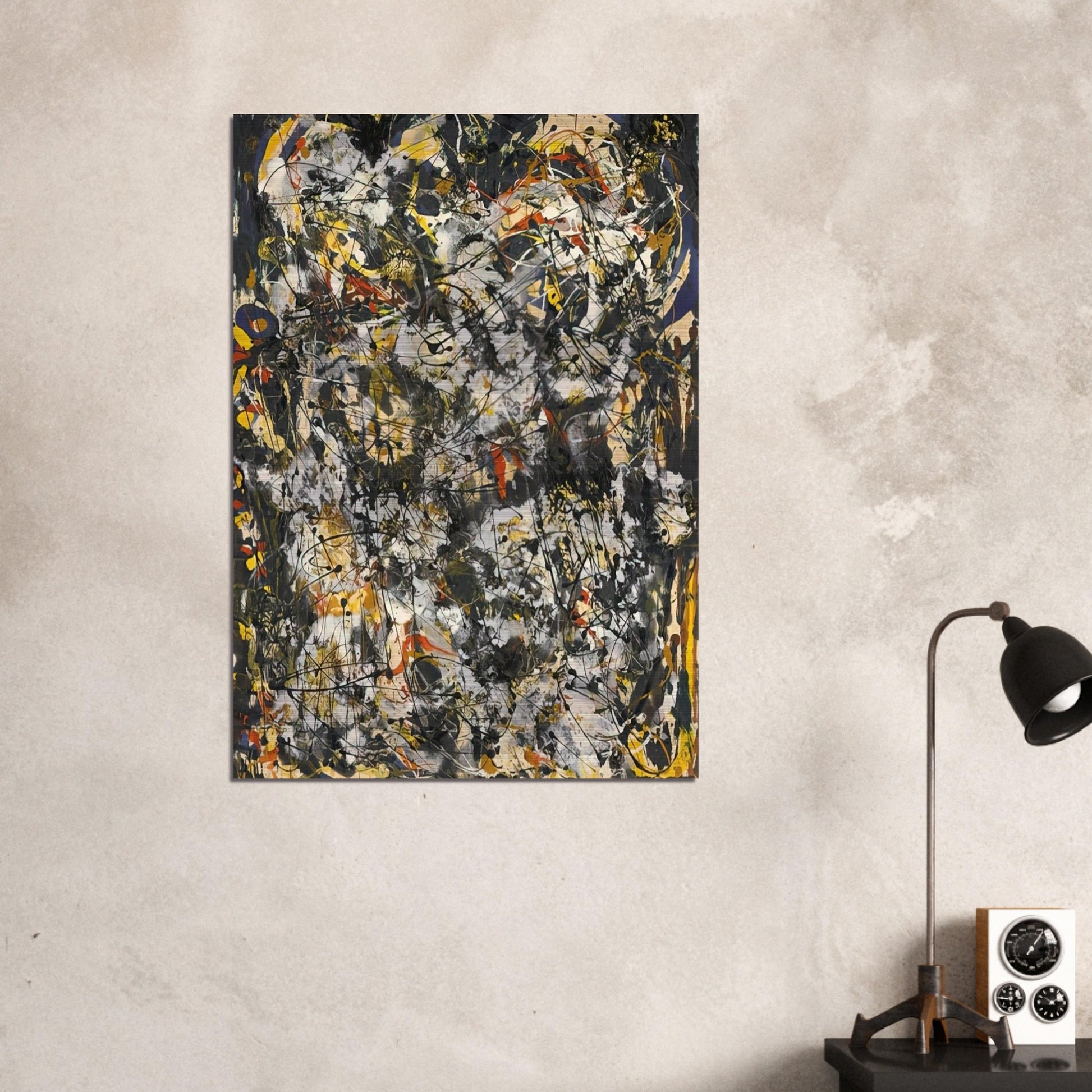 NUMBER 4 1951 - Jackson Pollock Brushed Aluminum Print - 70x100 cm / 28x40 inches | Jackson Pollock Aluminum Print | Jackson Pollock Prints