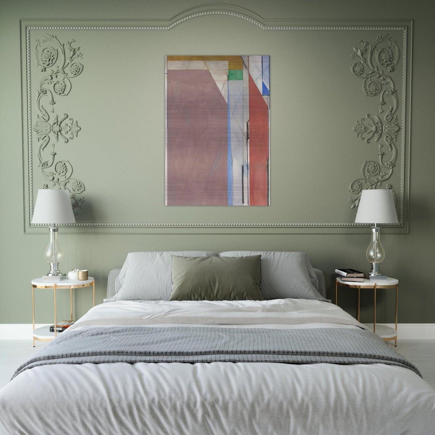 Ocean Park #70 - Richard Diebenkorn Brushed Aluminum Print - 70x100 cm / 28x40 inches | Richard Diebenkorn Aluminum Print | Richard Diebenkorn Prints