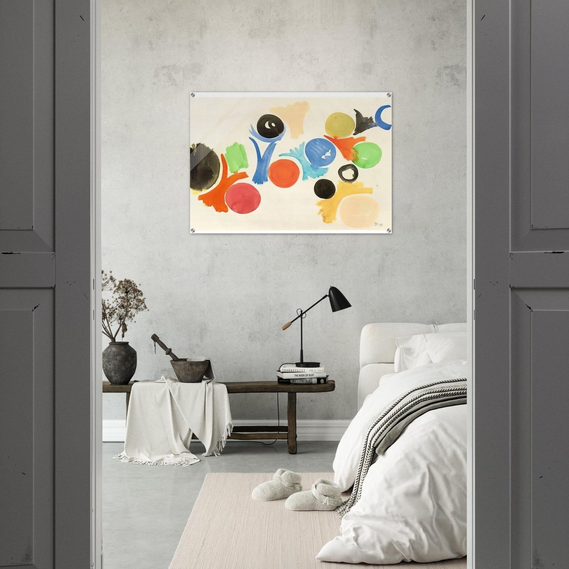 Untitled - 1957 - Ernst Wilhelm Nay Acrylic Print - 70x100 cm / 28x40″ inches
