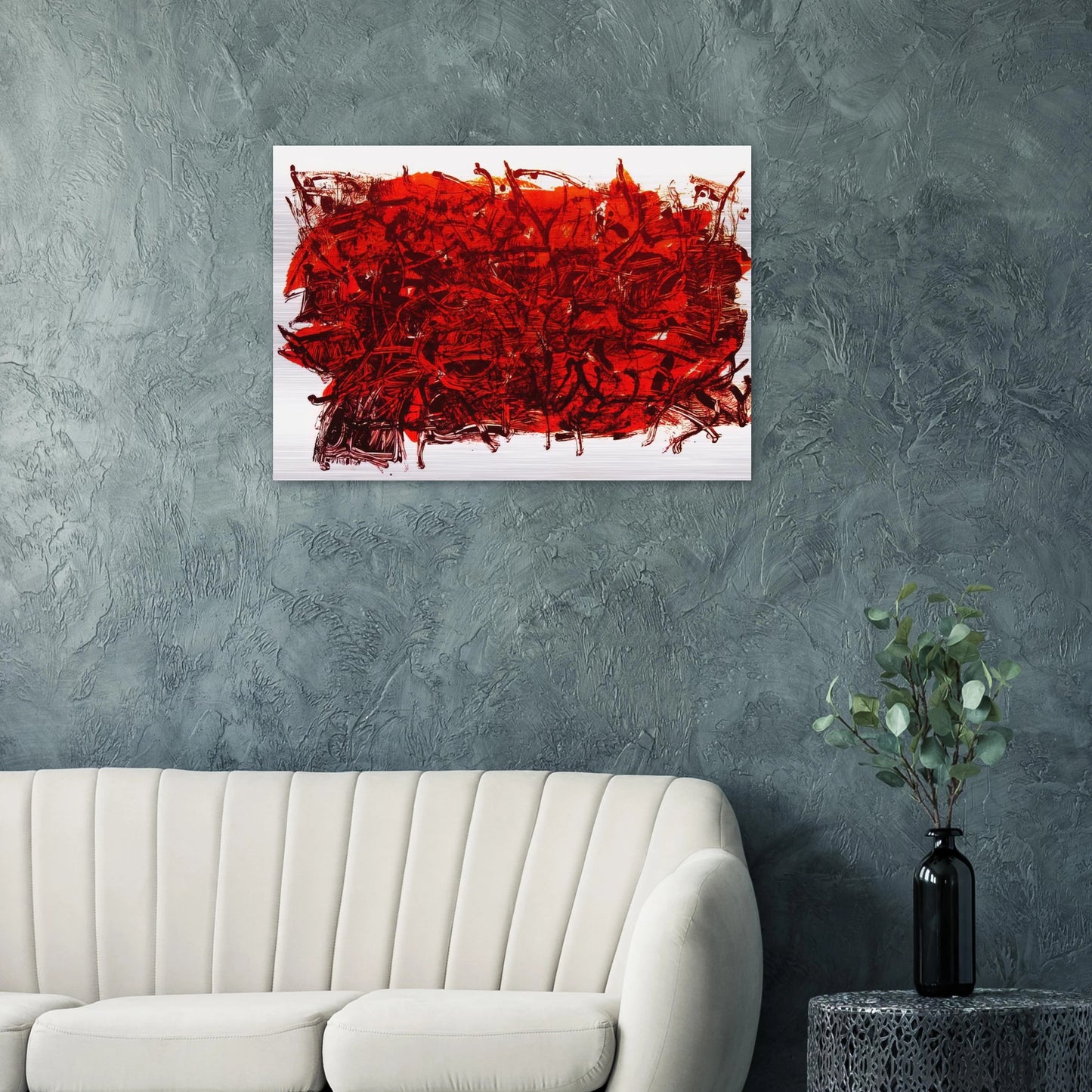 Leaves III - Jean-Paul Riopelle Brushed Aluminum Print - 70x100 cm / 28x40 inches | Jean-Paul Riopelle Aluminum Print | Jean-Paul Riopelle Prints
