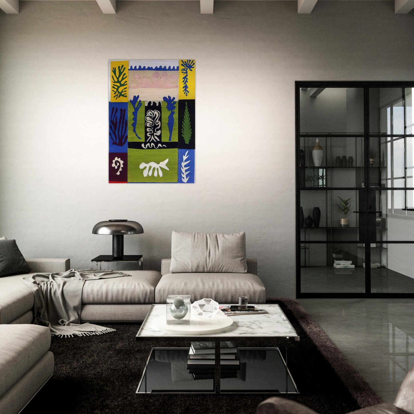 CUT OUTS 5 - Henri Matisse Brushed Aluminum Print - 70x100 cm / 28x40 inches | Henri Matisse Aluminum Print | Henri Matisse Prints