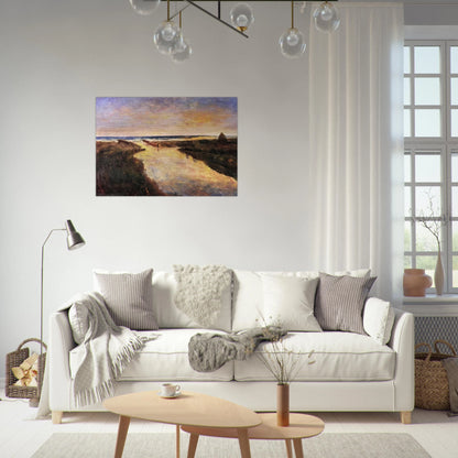 FOCE DEL CINQUALE 1928 - Carlo Carra Brushed Aluminum Print - 70x100 cm / 28x40 inches | Carlo Carra Aluminum Print | Carlo Carra Prints