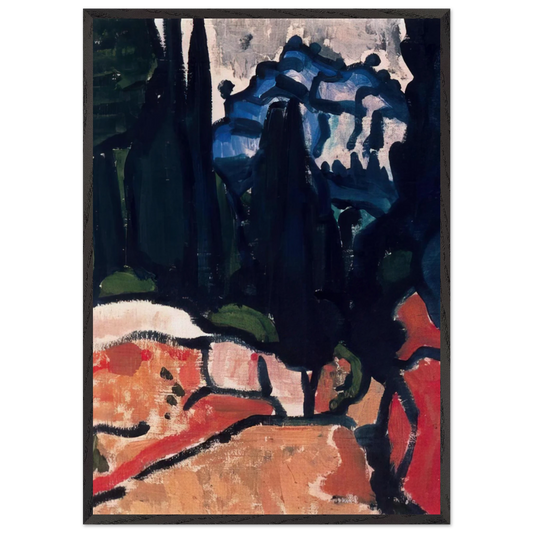 NOT DETECTED 256142 - Andre Derain 70x100 cm / 28x40 inches Framed Art Print – Black Wooden Frame