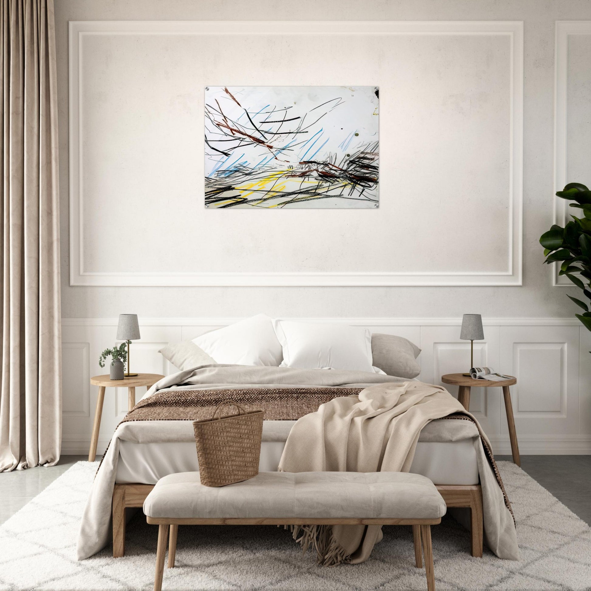 WORKING DRAWING FOR PRIMROSE HILL 1 - Frank Auerbach Acrylic Print - 70x100 cm / 28x40″ inches