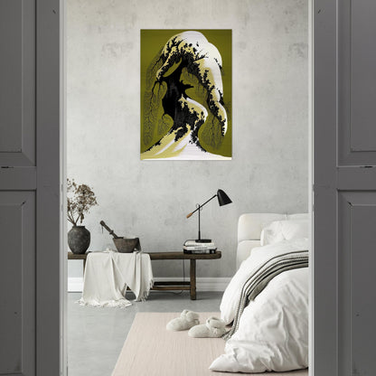 Snow Laden - Eyvind Earle Brushed Aluminum Print - 70x100 cm / 28x40 inches | Eyvind Earle Aluminum Print | Eyvind Earle Prints